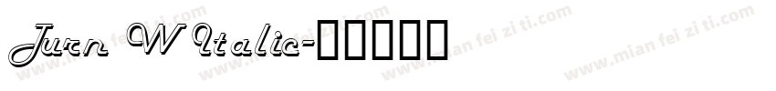Turn W Italic字体转换